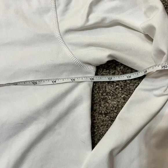 Nike Dri-Fit Long Sleeve Shirt Womens White BYU Mock Neck Thermal Run Panthers M - Picture 4 of 15